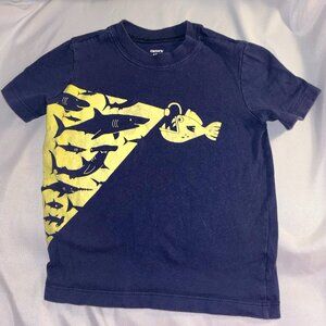 Carter's Blue Tshirt Shark Graphic Good Condition Boys Size 18 Months